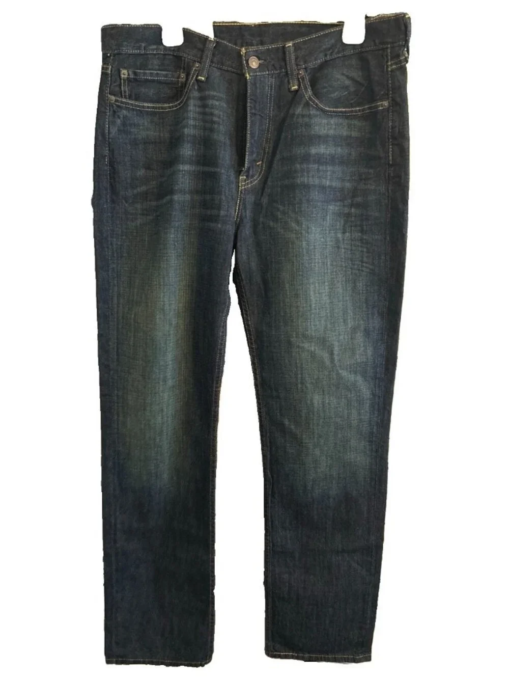 Levi's 514 Straight Leg Jeans Men’s 34x32 Slim Fit Blue Dark Wash Cotton Denim